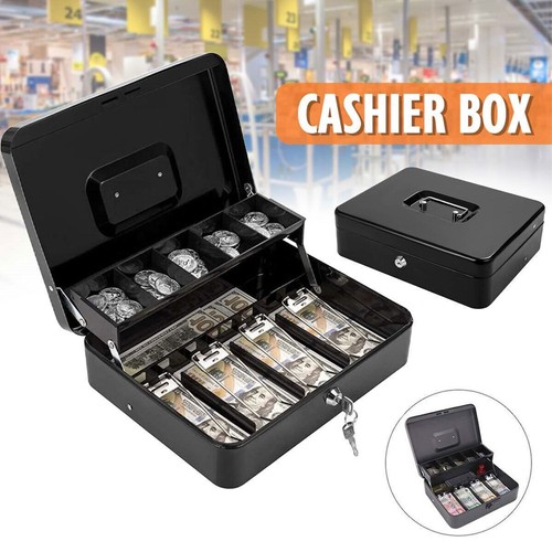 Cash box with money - with, and