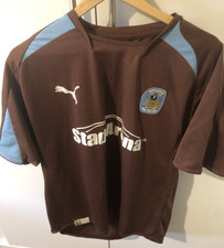 Coventry City FC Rare 2008/09 Chocolate Shirt Excellent 125 Anniverary M/L