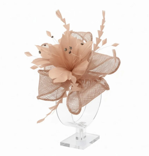 Small flower feather hair - feather,