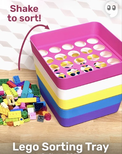 Stackable lego sorting trays - stackable,