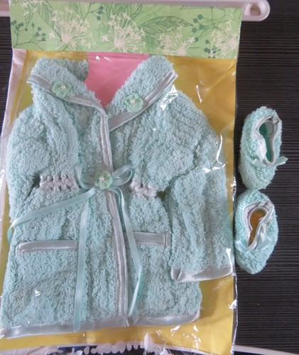 Dressing gown and slippers for - gown,
