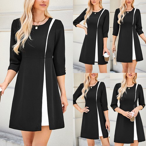 Women sleeve mini dress - 3/4,