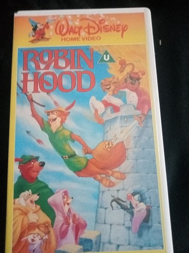 Vhs video disney robin hood - video, disney's