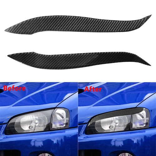 Carbon fiber headlight eyebrow - carbon,