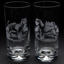 Schnauzer Dog Highball Glass -