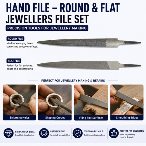 Half round file - round, 4