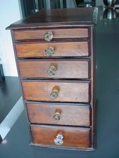 ANTIQUE 6 DRAWER WOODEN BOX
