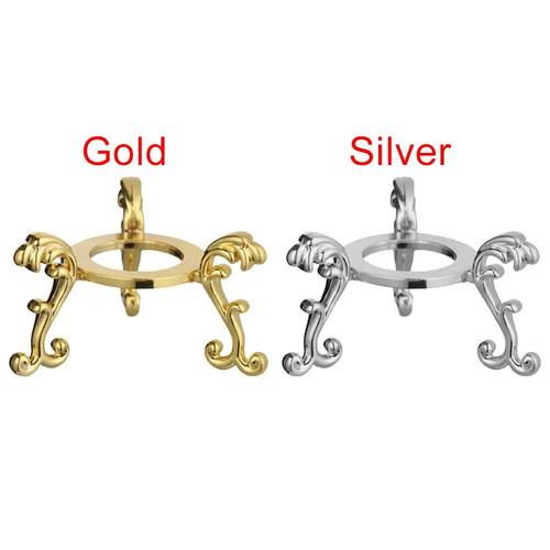 Crystal ball metal stand - crystal,