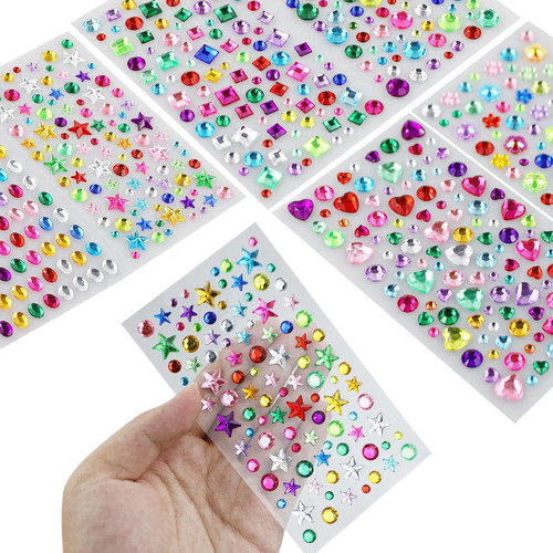 Gem stickers sheets self - stickers, 8