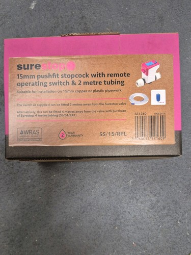 Surestop stopcock with remote - surestop,