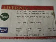 MATCH TICKET LIVERPOOL V