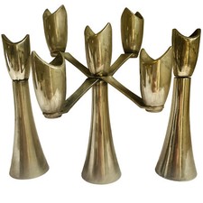 Vintage  Candlesticks Grenadier England Silver Plated Candelabra Plus Pair