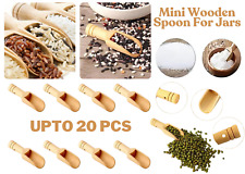 Wooden Small Little Mini Scoop Salt Sugar Coffee Spoon Kitchen Cooking FAST