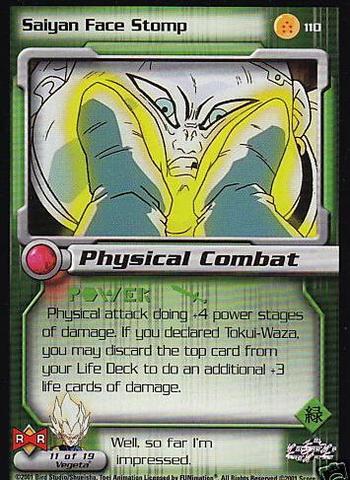 Saiyan face stomp 110 - face,