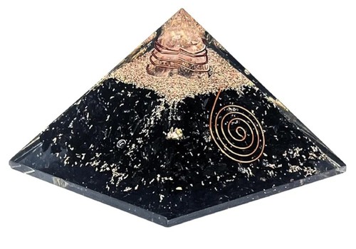 Black tourmaline orgonite - black,