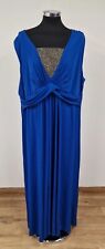 Windsmoor blue maxi dress size 22 beaded stretch twist front Colebrook royal 