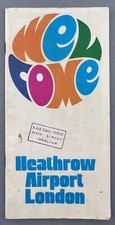 LONDON HEATHROW AIRPORT VINTAGE BROCHURE 1970'S BAA BRITISH AIRPORTS AUTHORITY
