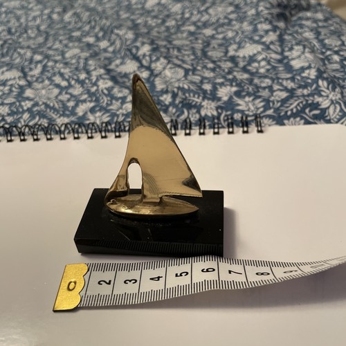 Solid brass sailing yacht - brass,