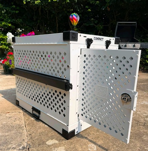 Impact collapsible dog crate - dog,