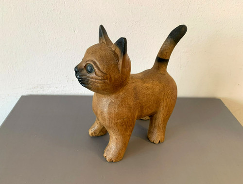 Vintage hand carved - , wooden
