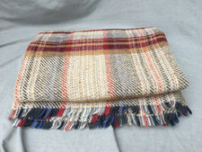 TWEEDMILL Multi colour Wool Throw Blanket Picnic British Made - 45" x 62"