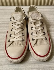 Converse All Star Low White Stud Women Size 4 Brand New in Box EU 36 