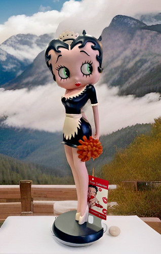 Betty boop french maid black - maid,