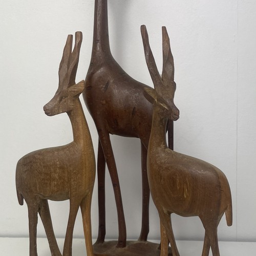 Vintage wooden animal figures - vintage,