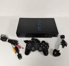 Sony PlayStation 2 PS2 SCPH-30003 Console Bundle Black (Read Description) 