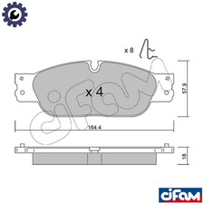 BRAKE PAD SET DISC BRAKE