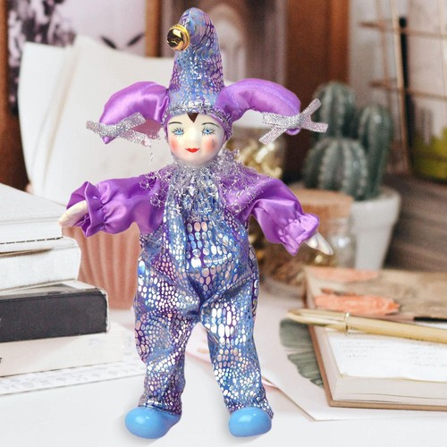 Porcelain clown figurine - porcelain,