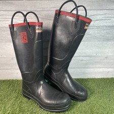 Firefighter 3000 Safety Boots Ex Fire & Rescue Fire Wellies Wellington UK 7 Vtg