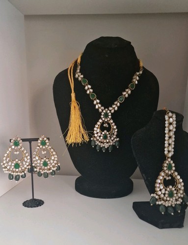 Pakistani indian necklace set - pakistani,