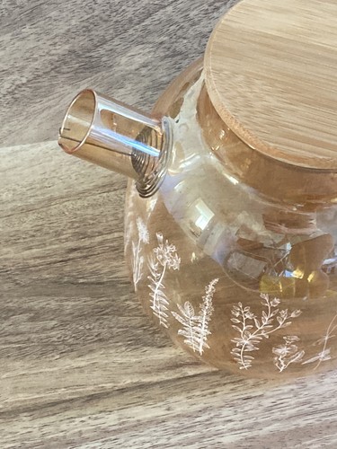 Glas teapot with filter - with,