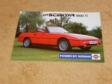 RELIANT SCIMITAR 1800 Ti (135hp) sales brochure leaflet (UK) October 1989