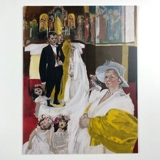 Paula Rego Private View card for The last King of Portugal Marlborough 2014