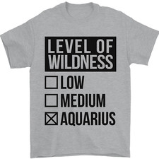 Levels of Wildness Aquarius Mens T-Shirt 100% Cotton