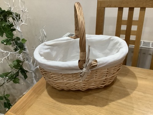 Wicker pinic shopping basket - wicker,