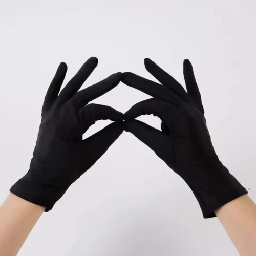 Thin pure silk liner gloves - pure,