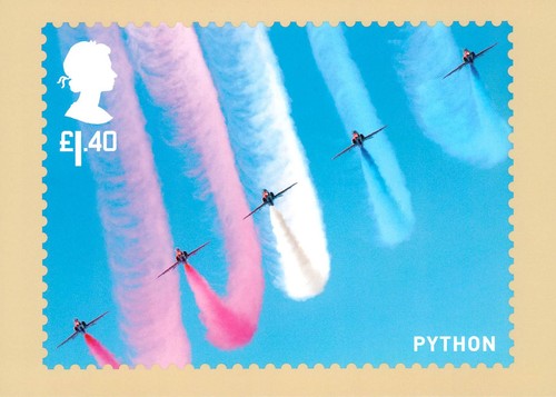 Python the red arrows - -,