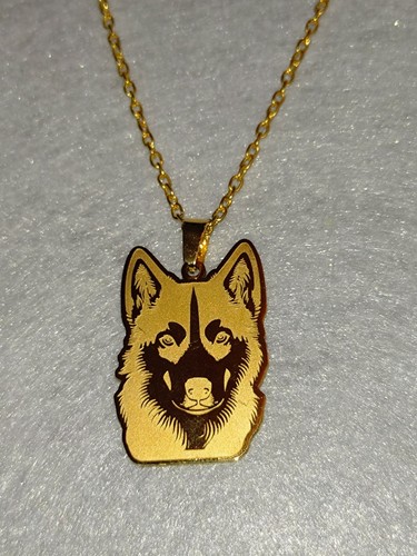 Wolf necklace husky alsatian - wolf,