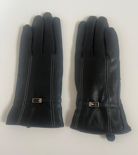 New genuine leather gloves - new,