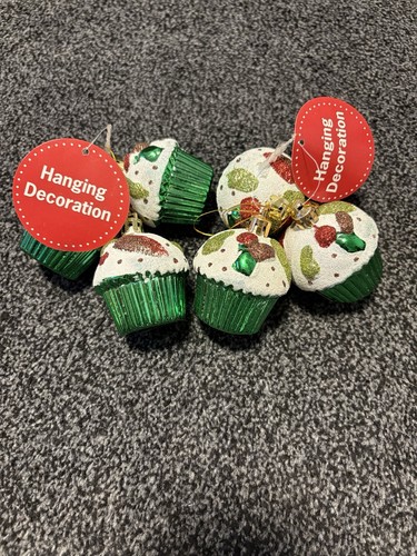 Green christmas tree cupcake - christmas,