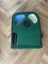 CHAMPKEY Professional Hazard Golf Putting Green with Gates and Putting Mat