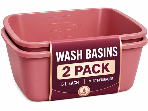 Plastic wash basin pack 5 - basin, 2