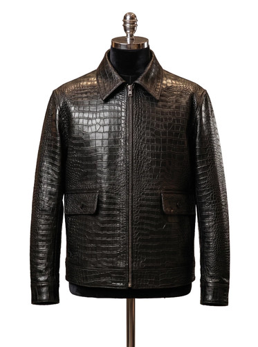 Men genuine leather black - men's,