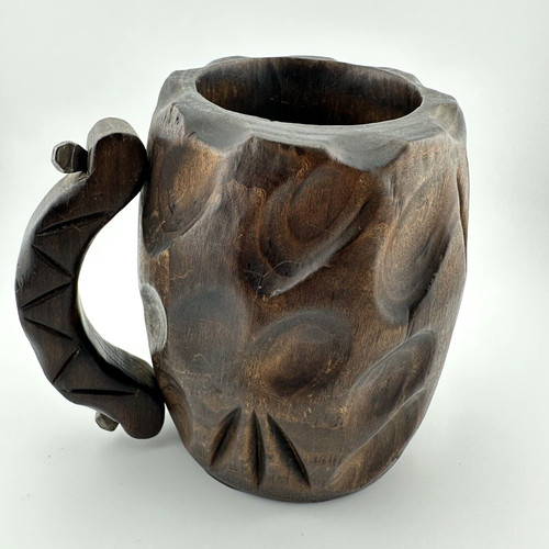 Rustic wooden stein made - rustic,