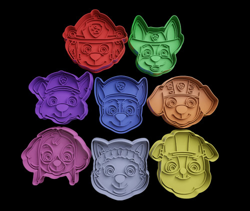 Paw patrol cookie - patrol, cutters