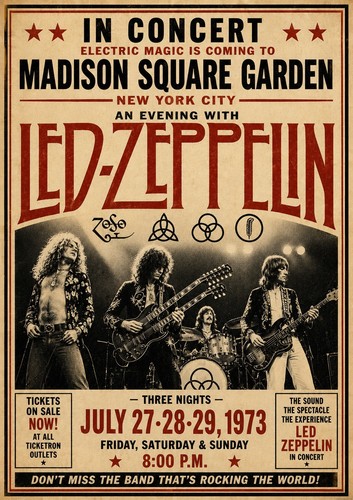 1973 led zeppelin - led, madison