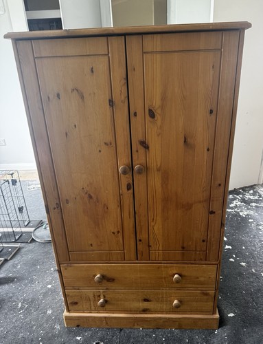 Wooden wardrobe with drawers - with,